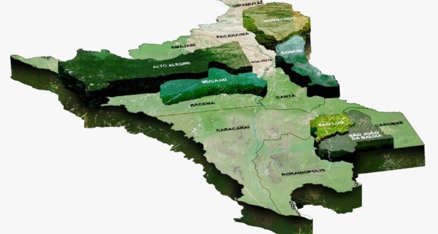 Mapa 3D de Roraima