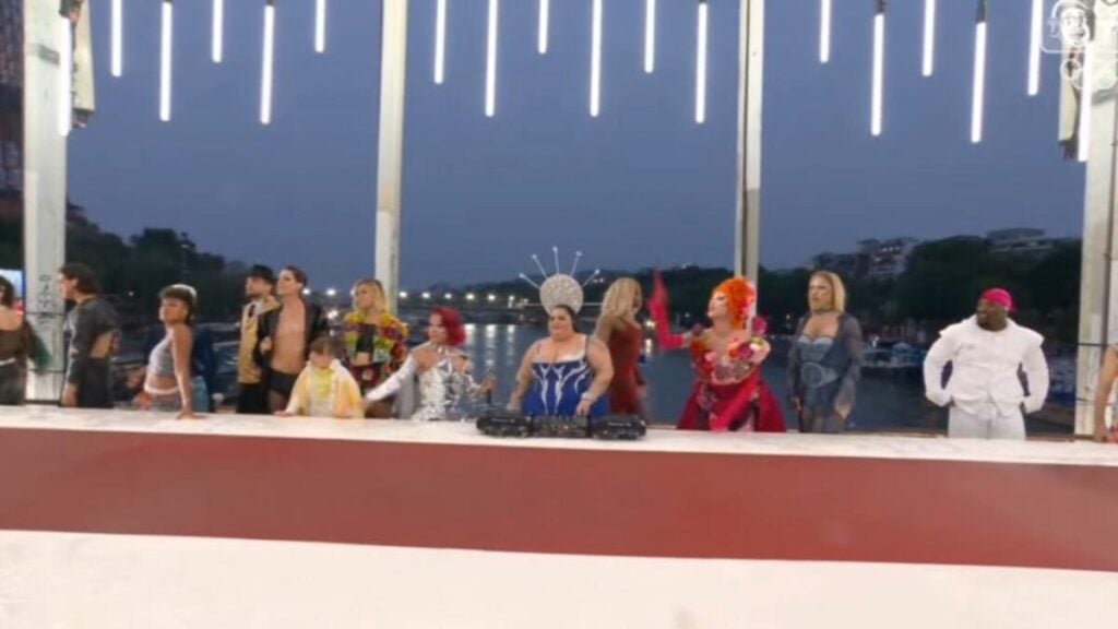 Santa Ceia apareceu como paródia nas Olimpíadas 2024 - Foto: Reprodução/Globo