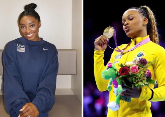 Simone Biles e Rebeca Andrade disputam em categorias - Foto: Reprodução/Instagram