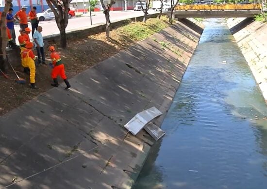 Ecobarreira roubada é encontrada em sucataria de Manaus. Foto: Reprodução/TV Norte Amazonas.