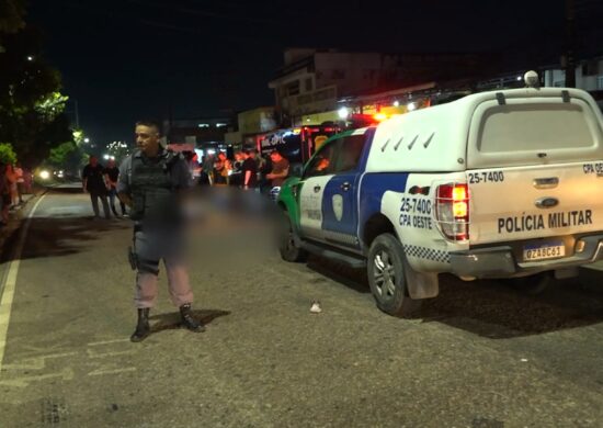 Idoso é atropelado ao atravessar faixa de pedestre no Bairro Compensa 3, Zona Oeste de Manaus. Foto: Reprodução/TV Norte Amazonas.