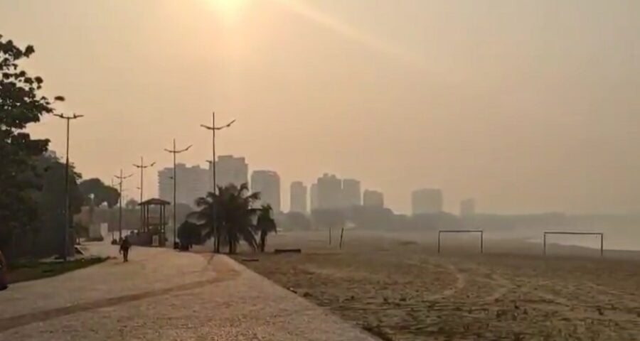 Previsão do tempo em Manaus é de calor e fumaça - Foto: Reprodução/X.