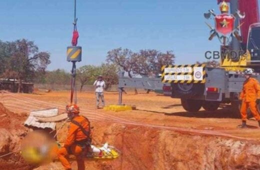 Acidente com trabalhador na Asa Sul - Foto: Reprodução