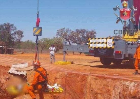 Acidente com trabalhador na Asa Sul - Foto: Reprodução