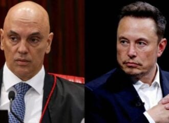 Alexandre de Moraes e Elon Musk estão em conflito desde o ano passado. Foto: Reprodução/Internet