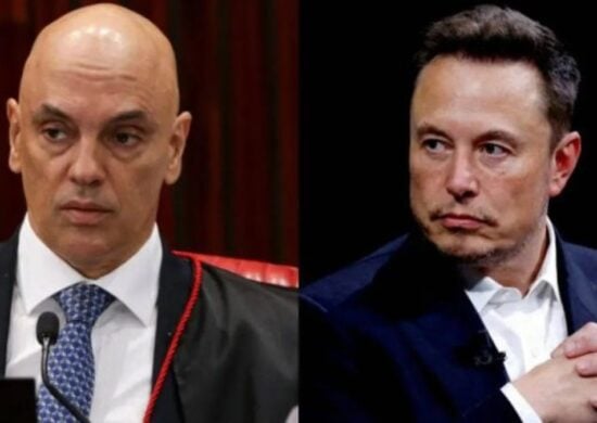 Alexandre de Moraes e Elon Musk estão em conflito desde o ano passado. Foto: Reprodução/Internet