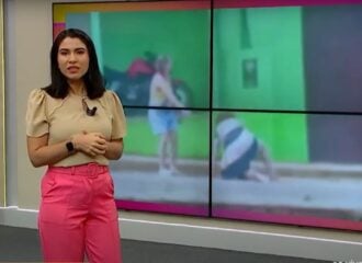 O caso da idosa vítima de agressão foi destaque no programa Super Manhã da TV Norte - Foto: Reprodução/GNC