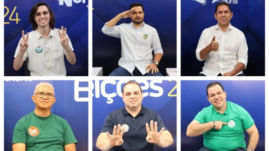 Candidatos a prefeito de Manaus participam do debate da TV Norte - Foto: GNC