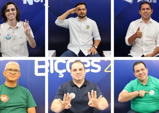 Candidatos a prefeito de Manaus participam do debate da TV Norte - Foto: GNC