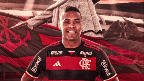 Jogador assinou com o o Flamengo até 2026 - Foto: Reprodução / X @flamengo