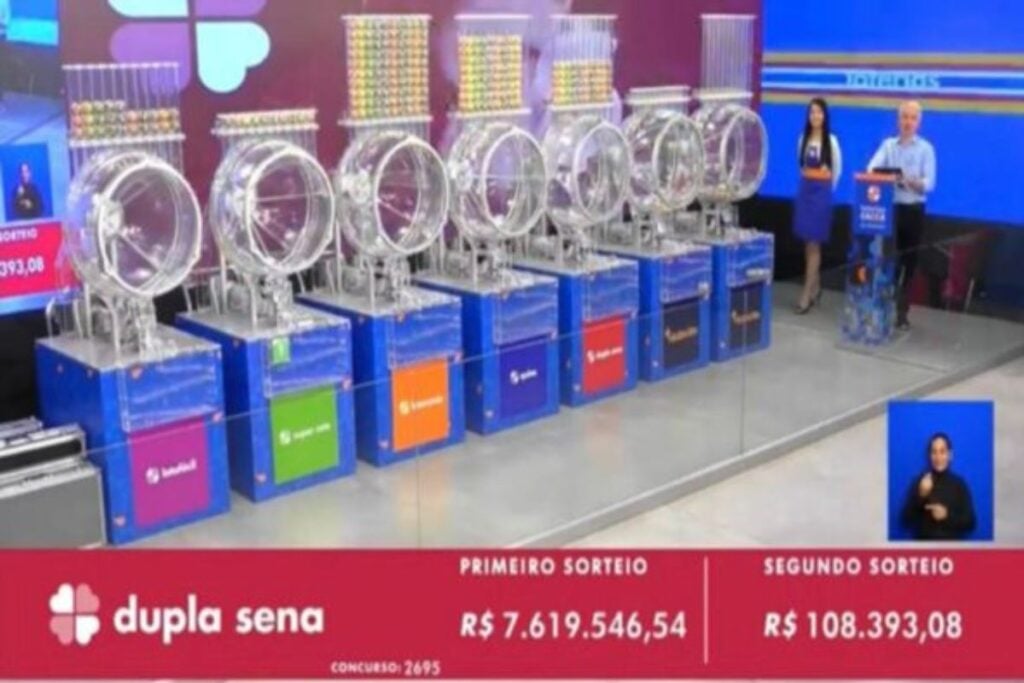 Dupla Sena 2695: sem acertos, prêmio bate R$ 8,1 milhões