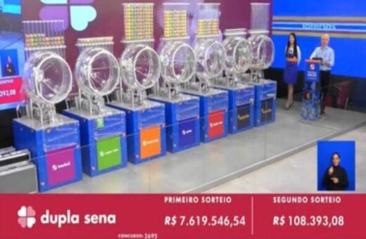 Dupla Sena 2695: sem acertos, prêmio bate R$ 8,1 milhões