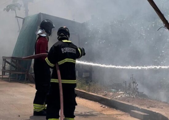 Incêndio de grandes proporções atinge área de mata em Iranduba