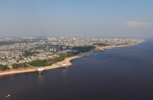 Seca no Amazonas vem com níveis abaixo da normalidade. Foto: Alex Pazuello/Secom