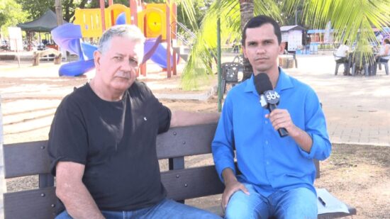 Emerson Gonçalves, fã de Silvio Santos, em entrevista a TV Norte Tocantins - SBT - Foto: Reprodução