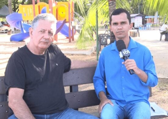 Emerson Gonçalves, fã de Silvio Santos, em entrevista a TV Norte Tocantins - SBT - Foto: Reprodução