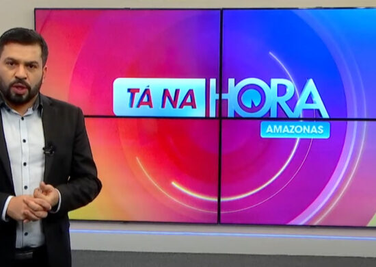 Apresentador do Jornal Tá na Hora, Bruno Fonseca. Foto: Reprodução/TV Norte Amazonas