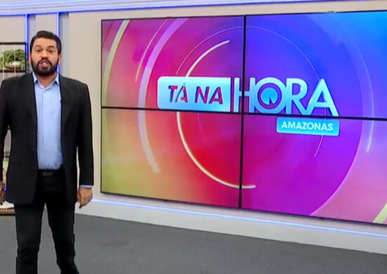 Apresentador do Jornal Tá na Hora, Bruno Fonseca. Foto: Reprodução/TV Norte Amazonas