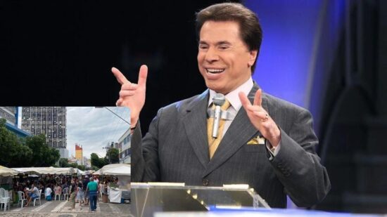 Visita de Silvio Santos em Manaus e marcada por homenagem