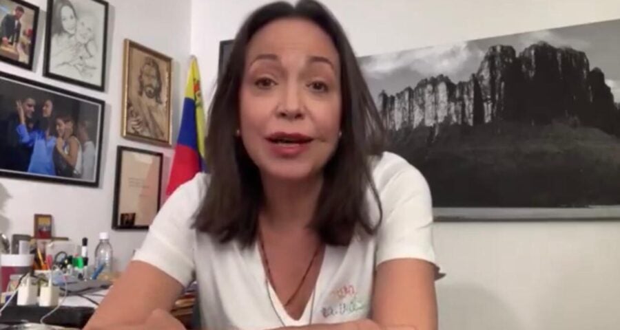 María Corina Machado agradeceu ao Brasil por assumir os interesses diplomáticos da Argentina na Venezuela.