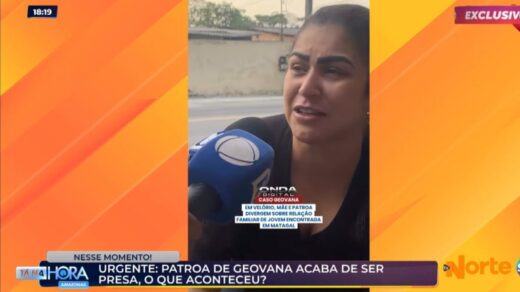 Camila Barroso, patroa de babá morta em Manaus, é presa nesta quarta-feira (28). Foto: Tá Na Hora/ TV Norte