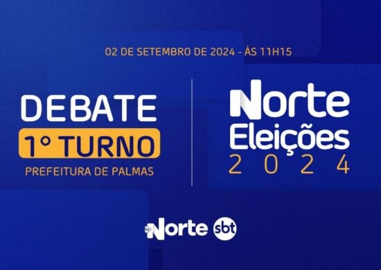 Os quatro candidatos à Prefeitura de Palmas participam do debate - Foto: TV Norte Tocantins