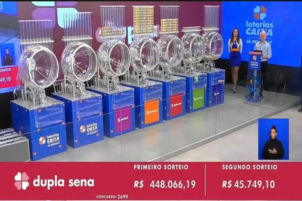 Dupla Sena de hoje, segunda-feira (12/08), concurso 2700; prêmio chega a R$ 650 mil