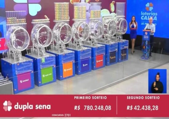 Dupla Sena 2701: sem vencedores, prêmio aumenta para R$ 1 milhão