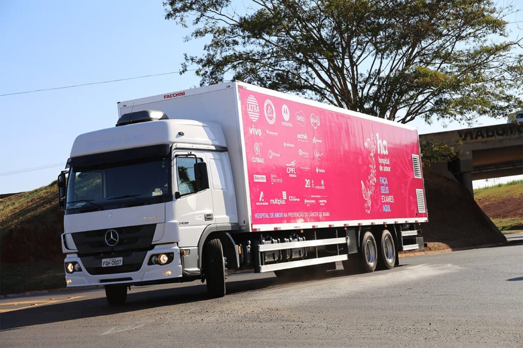 Carreta está estacionada no Hospital de Amor em Palmas - Foto: Divulgação/Hospital de Amor