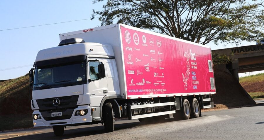 Carreta está estacionada no Hospital de Amor em Palmas - Foto: Divulgação/Hospital de Amor