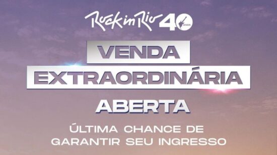 Rock in Rio abre venda extra de ingressos - Foto: Reprodução/Instagram