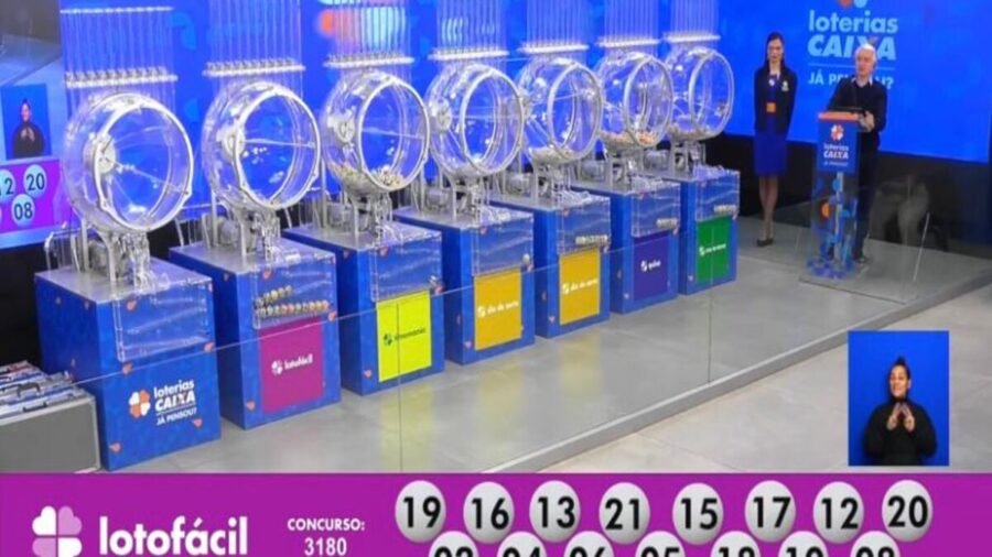 Lotofácil de hoje, quinta-feira (15/08), concurso 3182; prêmio chega a R$ 1,7 milhão