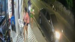 Motoboy invade calçada e atinge mãe e bebê em Manaus