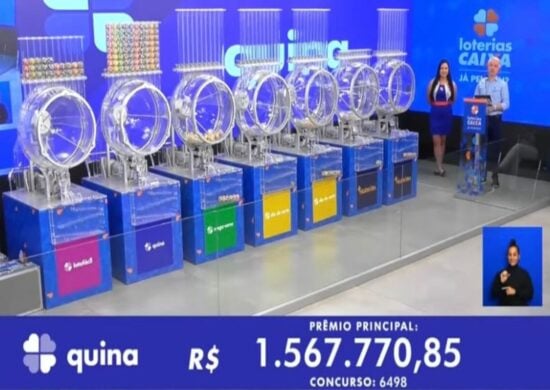 Quina de hoje, segunda-feira (05/08), concurso 6499; prêmio chega a R$ 2,5 milhões