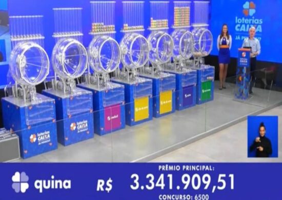 Quina 6500: sem vencedores, prêmio acumula para R$ 4,3 milhões