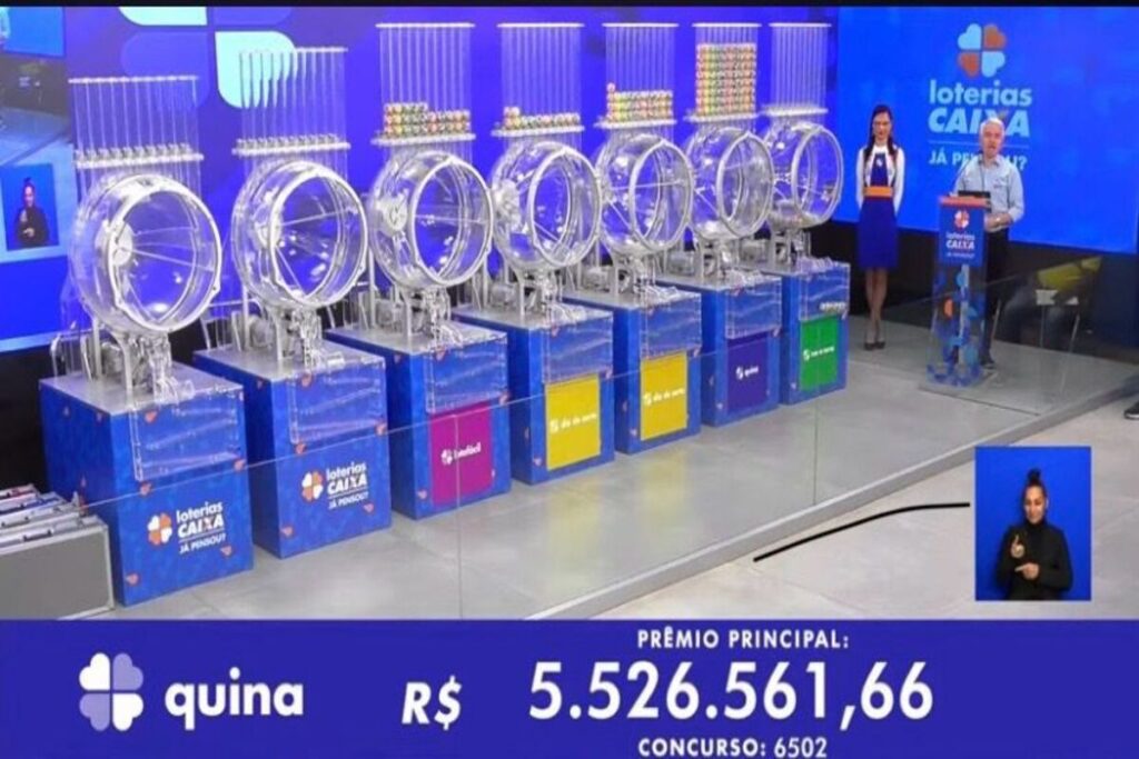 Quina 6502: sem vencedores, prêmio acumula para R$ 7 milhões