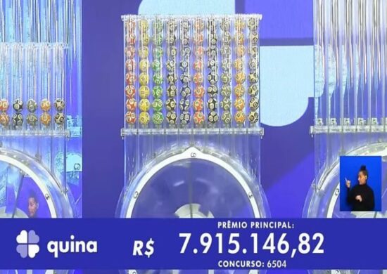 Quina de hoje, quarta-feira (14/08), concurso 6507; prêmio chega a R$ 17 milhões