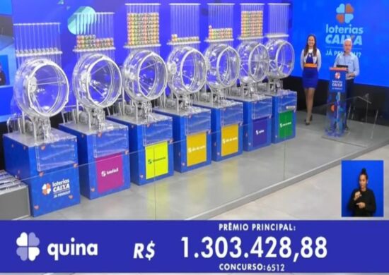 Quina 6512: sem vencedor, prêmio acumula para R$ 2,1 milhões