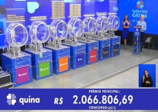 Quina 6513: sem vencedor, prêmio acumula para R$ 3 milhões