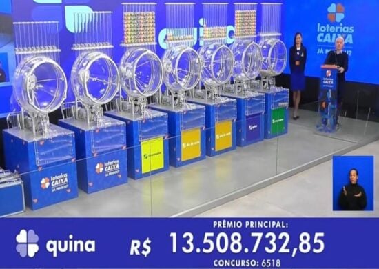 Quina 6518: sem vencedor, prêmio acumula para R$ 15,5 milhões