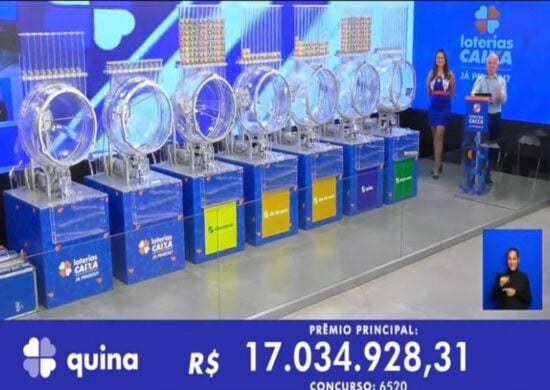 Quina de hoje, sexta-feira (30/08), concurso 6521; prêmio chega a R$ 600 mil