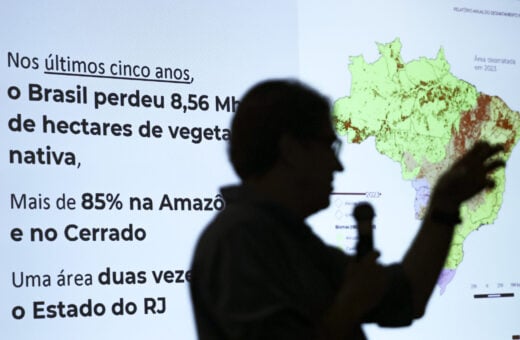 O coordenador geral do Mapbiomas, Tasso Azevedo, disse que a perda de vegetação representa aumento dos riscos climáticos no Brasil.