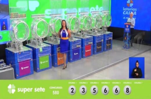 Super Sete de hoje, sexta-feira (09/08), concurso 581; prêmio chega a R$ 100 mil