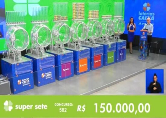 Super Sete de hoje, quarta-feira (14/08), concurso 583; prêmio chega a R$ 170 mil