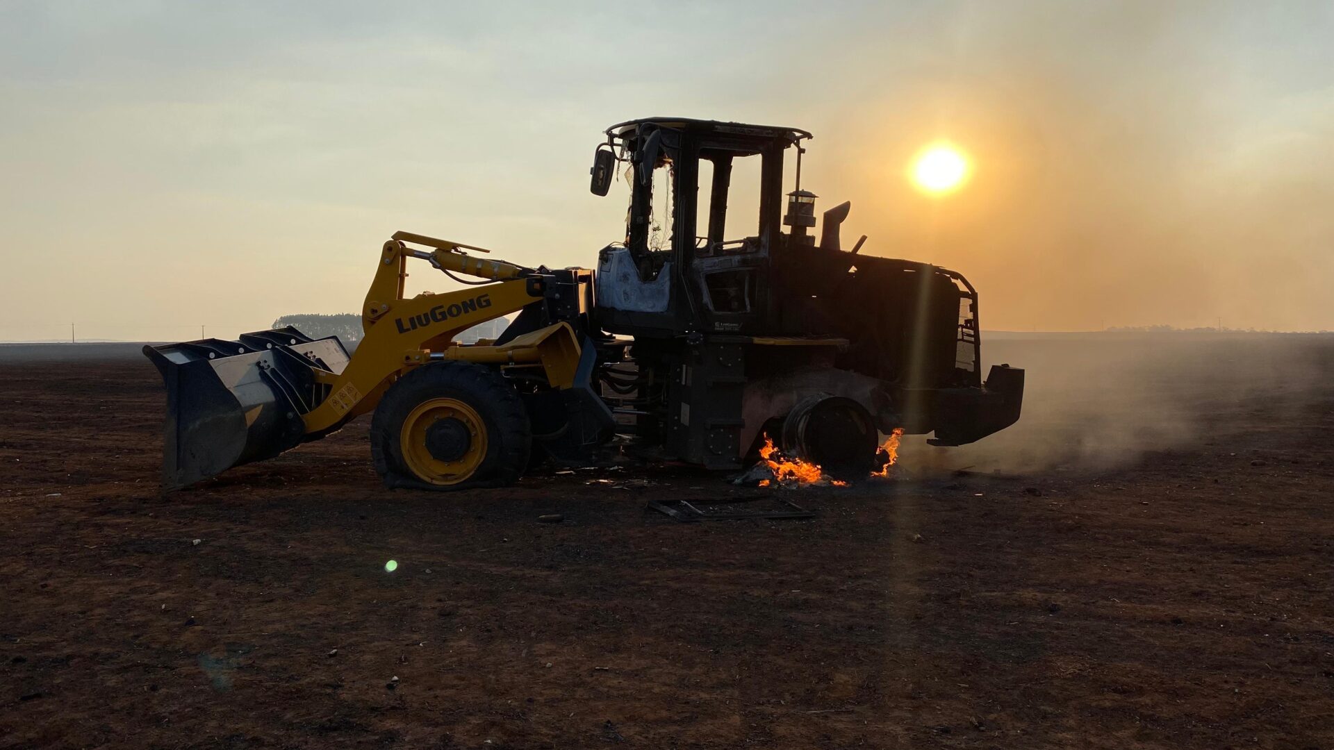 Vítimas do incêndio em Buritirana estavam em trator - Foto: Elias Viana/ TV Norte Tocantins