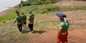 Seca no Amazonas tem devastado rios e prejudicado ribeirinhos - Foto: TV Norte