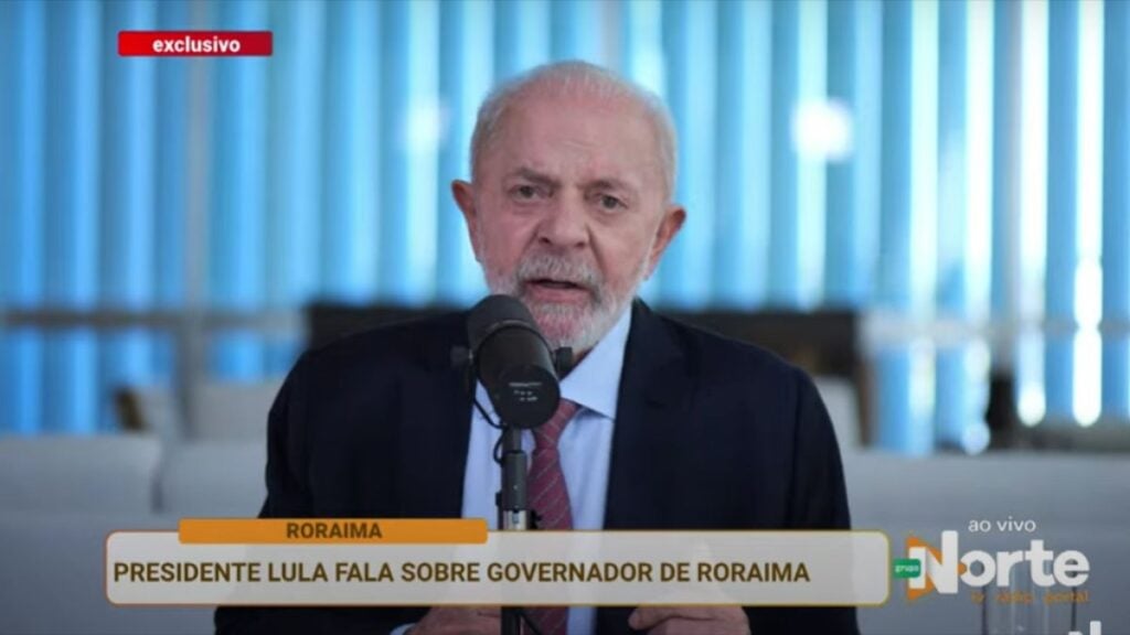 Lula fala sobre escândalo que envolve o governador de Roraima - Foto: Reprodução