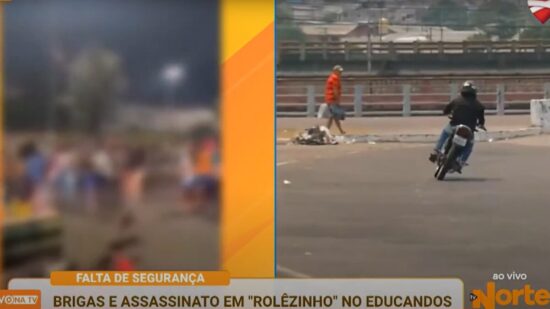 Motociclista é flagrado fazendo manobra arriscada - Foto: TV Norte/GNC