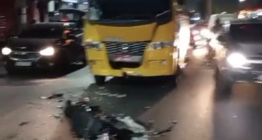 Moticiclista gera acidente em Manaus - Foto: Reprodução/WhatsApp