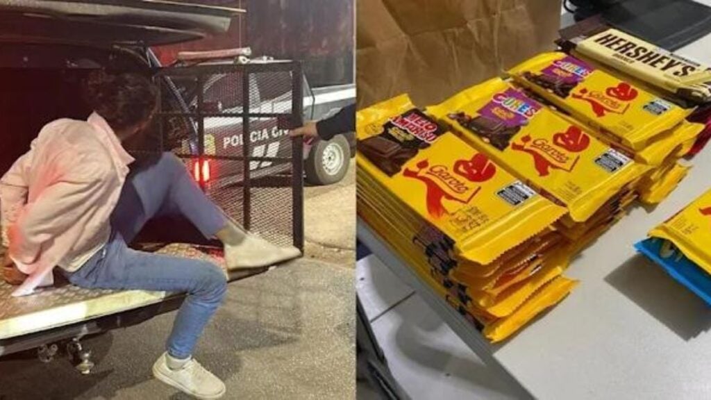 Homem é preso por furtar barras de chocolate em loja Americanas